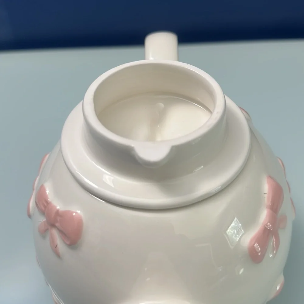 NWT Lang Pink Bow Teapot